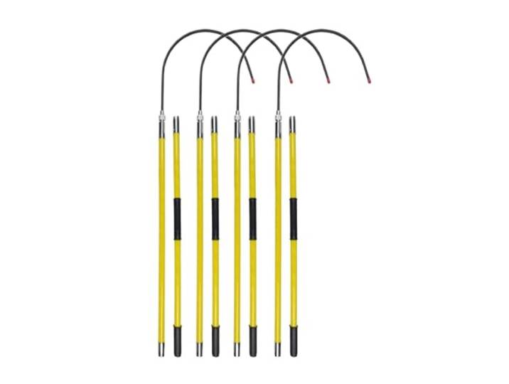 Isolierter Haken for Hochspannungs-Elektroarbeiten, 3 bis 10 Fuß, leichter Anti-Stromschlag-Stab(6.6ftx110kvx4pack)