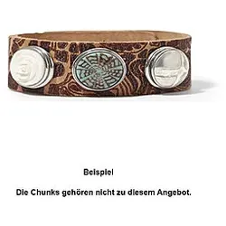 Noosa Leder Armband Classic Skinny Tatu natural