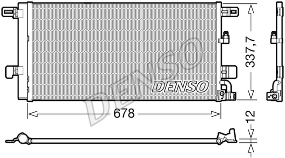 Denso Condensatore, impianto di climatizzazione DCN02001