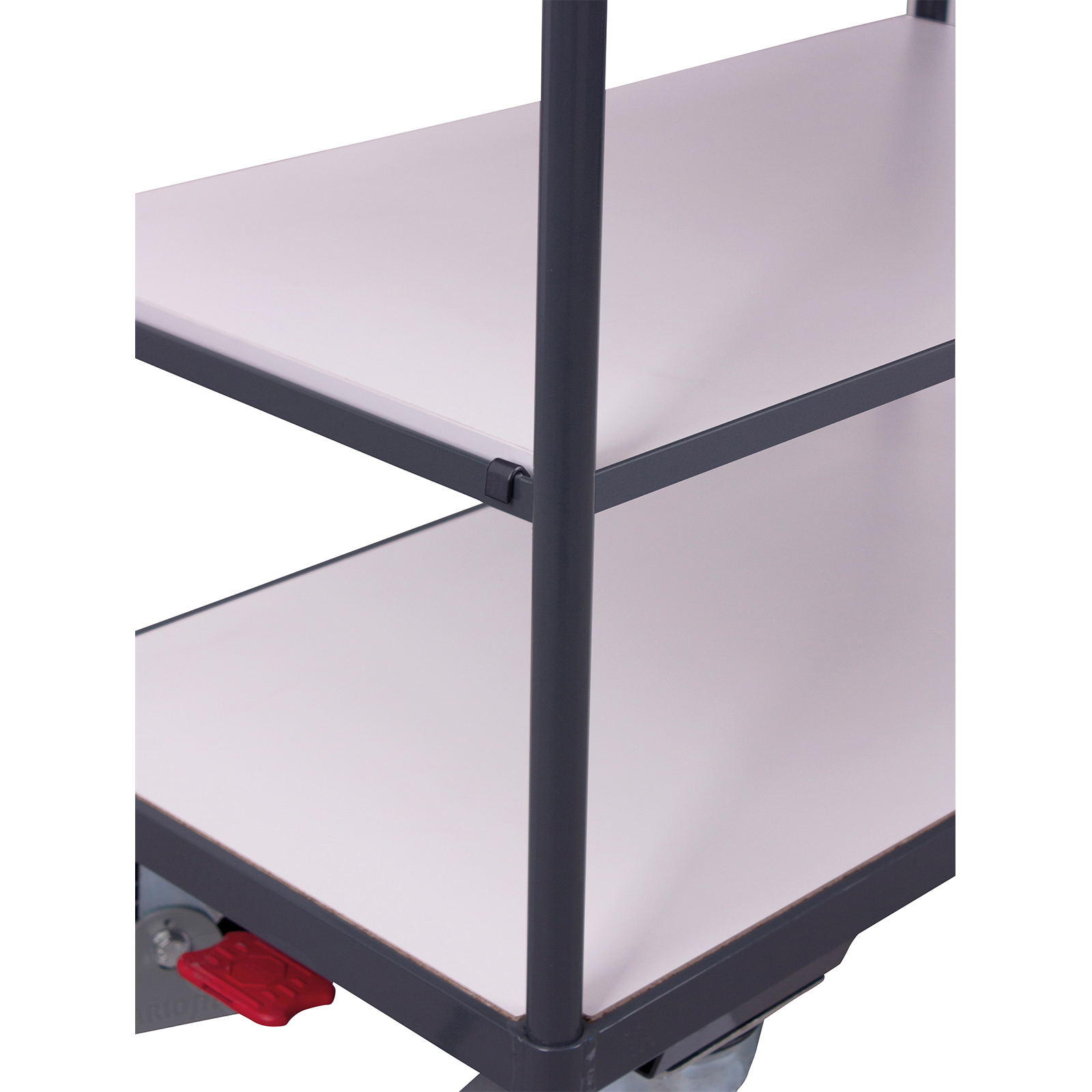 Variofit ESD Etagenwagen, niedrig mit 3 Ladeflächen 1000x600mm
