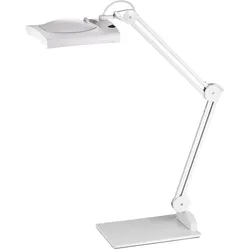 HP Autozubehör, Arbeitsleuchte, LED-Lupenleuchte Glaslinse 190,5mm (7,5?) Standfussweiss Abdeck.,eckiger Kopf (1612 lm)