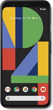 Google Handy Pixel 4 14,5cm (5,7 Zoll), 16MP, 6GB RAM, 64GB Speicher, Farbe: Schwarz