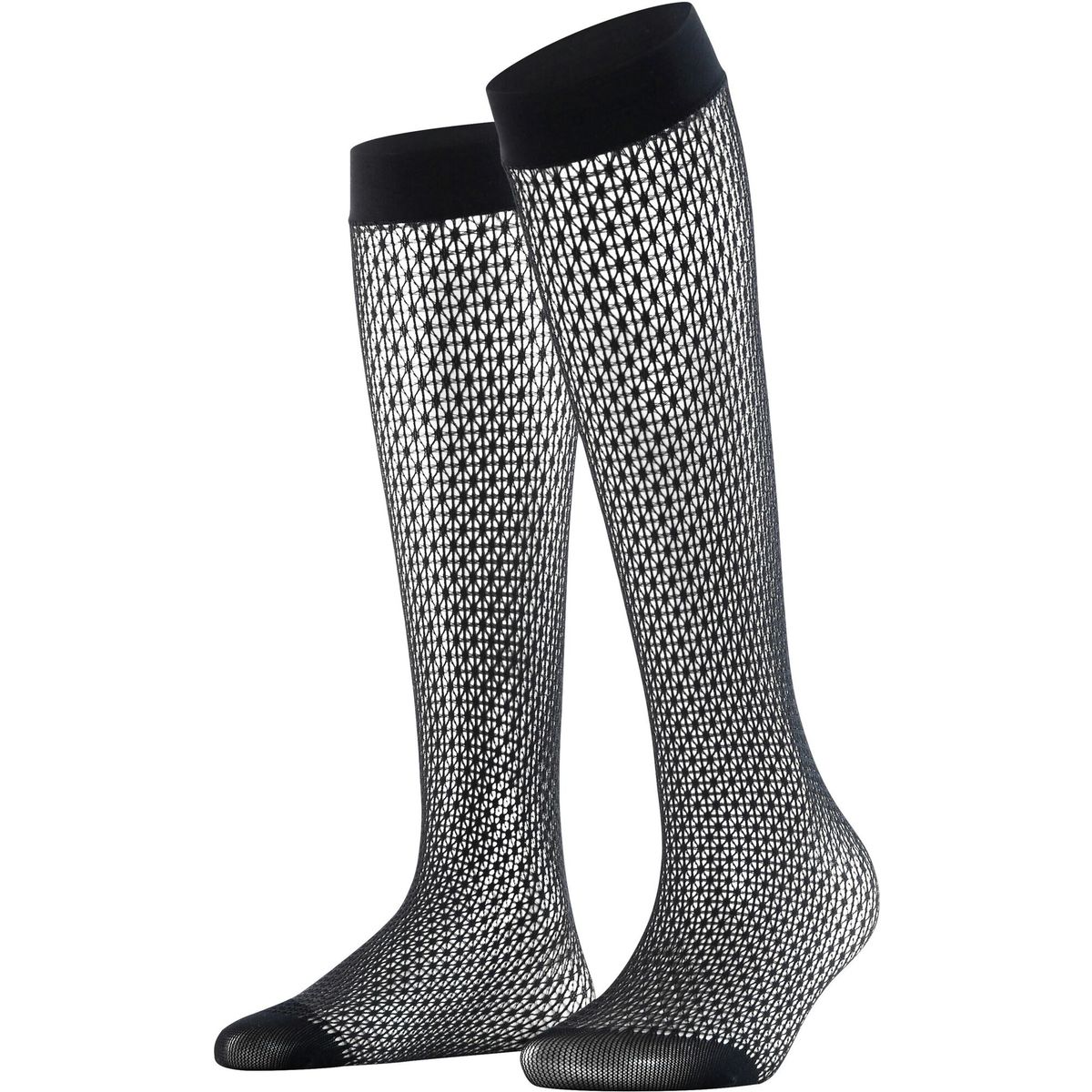 Falke x Kinga Mathe Net Damen Kniestrümpfe black (3009) 35-38 44643-3009-35-38