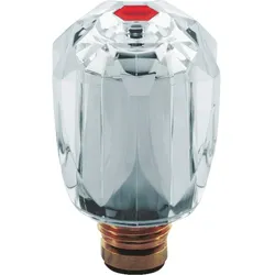 Oberteil Grohe 45956 mit Brillant Griff,Markierung rot, 1/2'',chrom