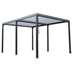 Pavillon Gartenpavillon Lamellenpavillon 3x4 Partyzelt Outdoor
