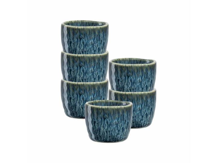 Eierbecher LEONARDO Eierbecher Matera ø 5,2 cm 6er Set , blau, Keramik, Eierbecher, Eierbecher