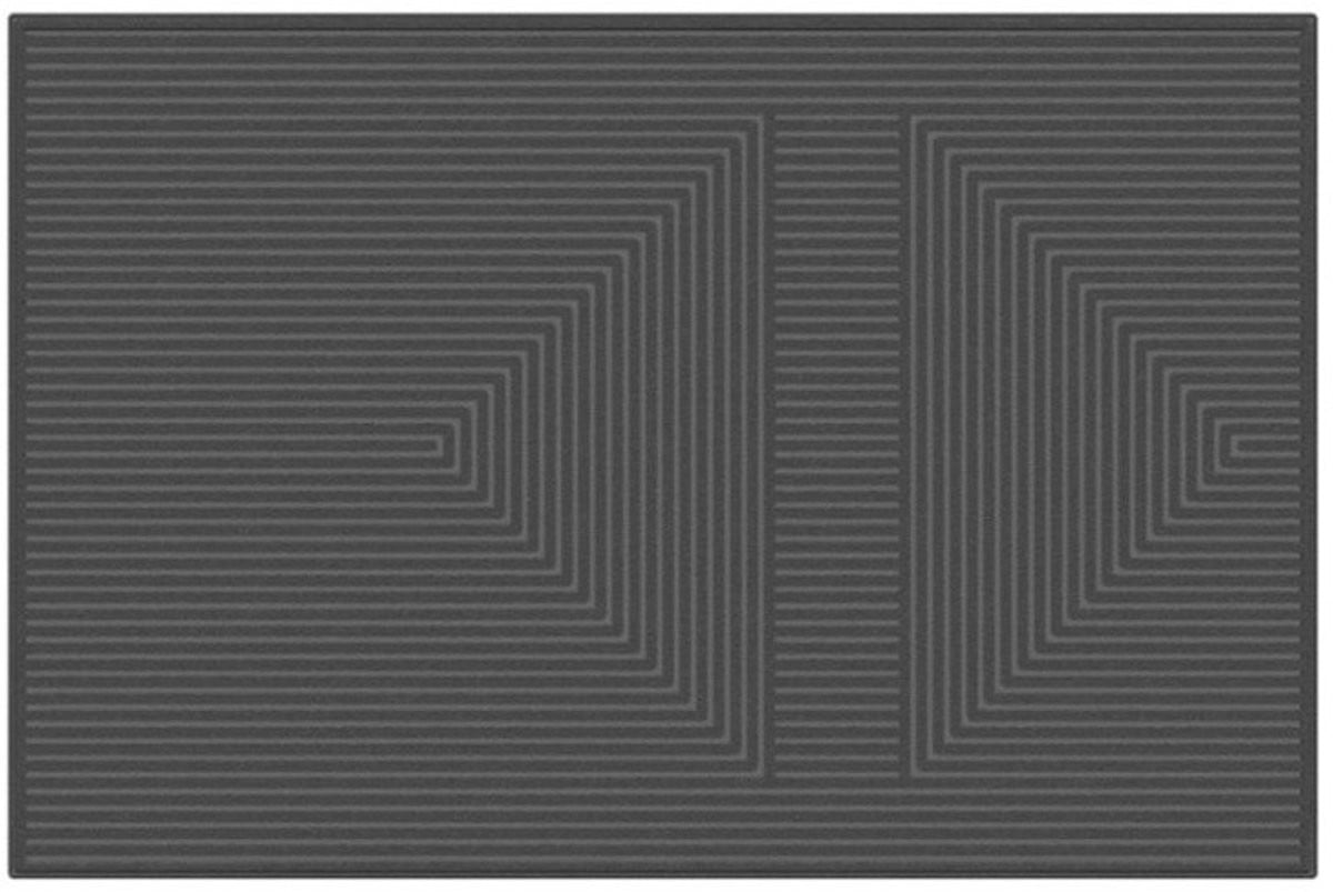 MD Entree Ribmat Deurmat Curves Square Anthra 50 x 80 cm