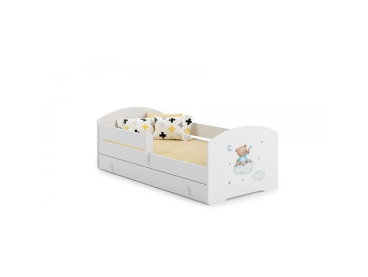 Lit enfant LUK BAR + gigogne 140x70 Ours avec matelas