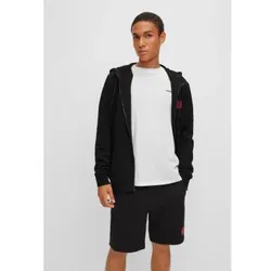 HUGO für Herren. 50447972 Daple Sweatshirt schwarz (L), Lässig, Baumwolle, Langarm, Nachhaltig