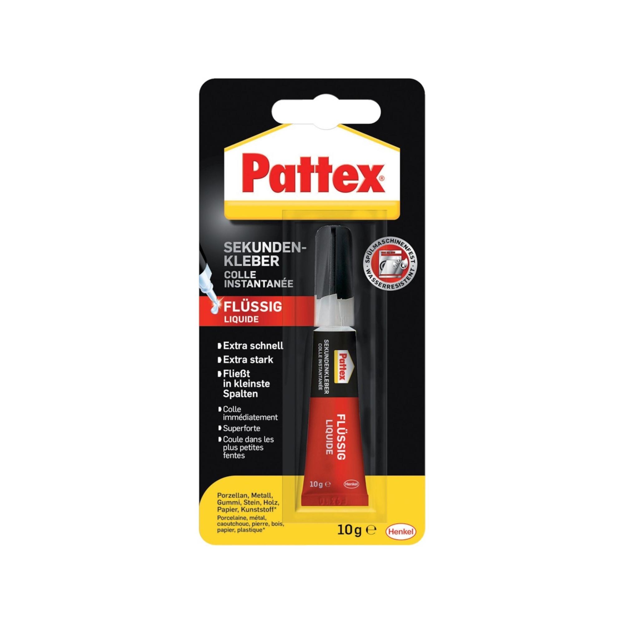 Pattex Sekundenkleber Blitz PSK3C 10g f.Ku./Porzellan f.Holz/Leder ; Henkel)