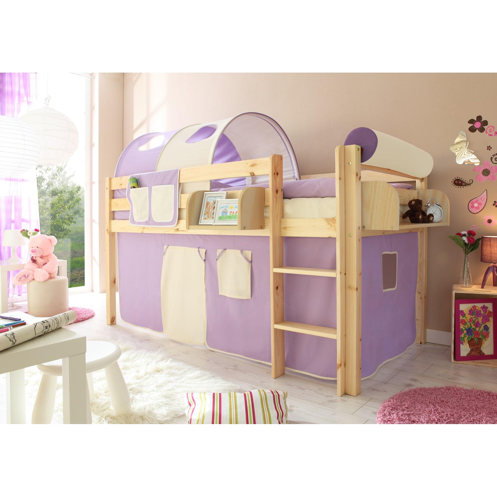 TiCAA Hochbett "Malte" Kiefer Natur Classic