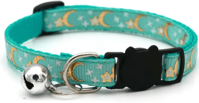 Inspire Curations PawCharm Adjustable Pet Collar With Bell c Green