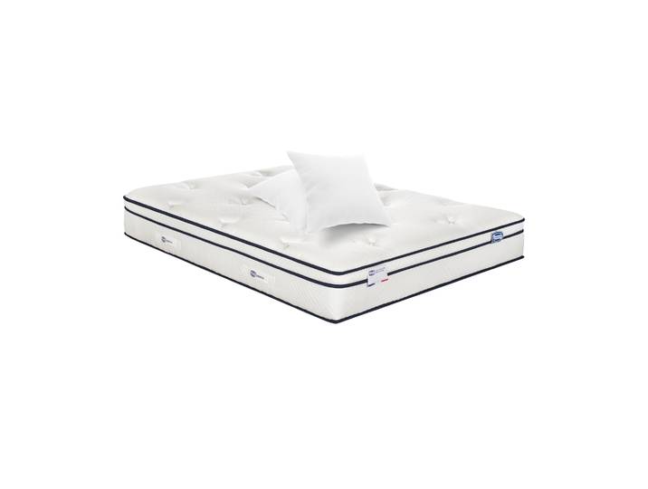 Matelas Inegale 140x200 Hybride\, Ferme H27 + 2 Oreillers