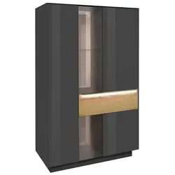 Mäusbacher Highboard Nova Glas Grau Anthrazit