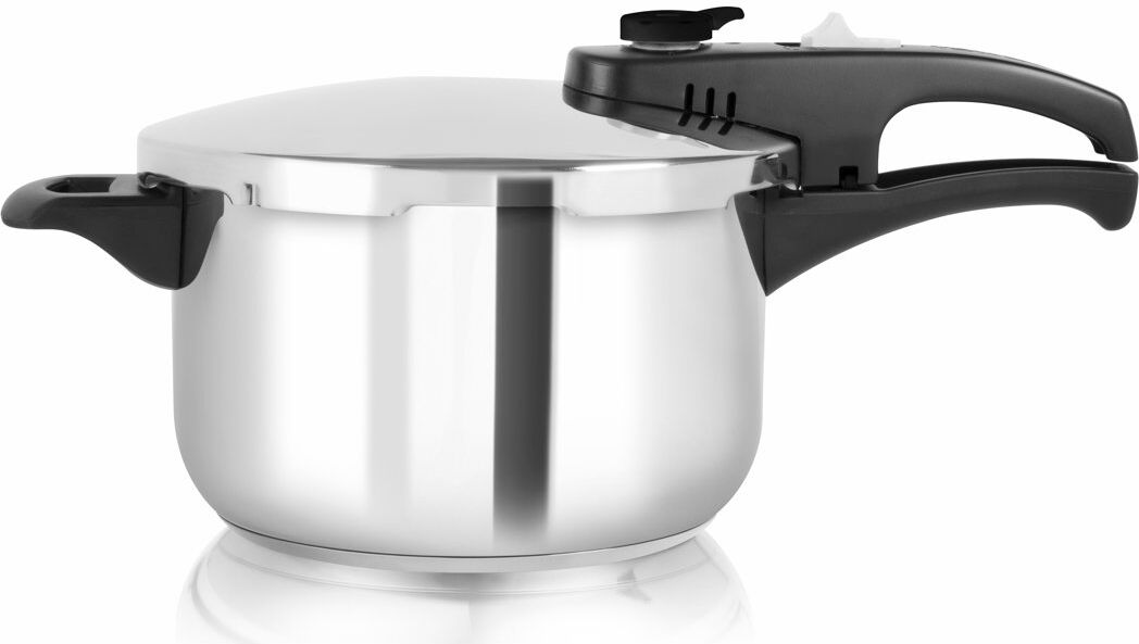 Tower Stainless Steel Pressure Cooker with Steamer Basket Silver 3 L