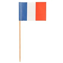 PAPSTAR 500 Deko-Picker 8 cm "Frankreich"