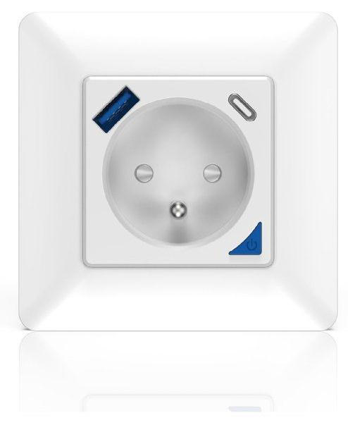 KYF Indoor Smart Inbouwstopcontact - Wi-Fi - Met Energiemeter, USB en USB-C poorten