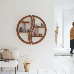 Wandregal Regal massives Teakholz 100 befestigen an der Wand Tikamoon NEU