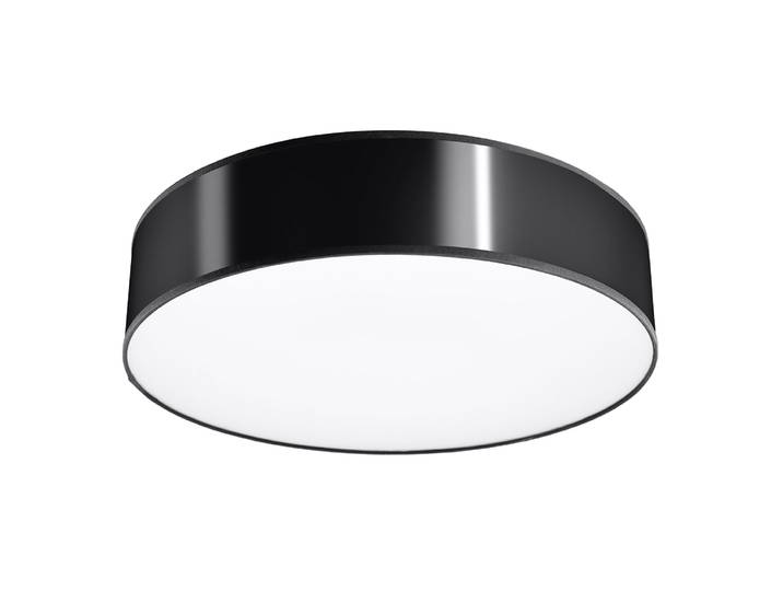 Plafonnier ARENA 55 noir 4xE27 15W PVC 11x55x55cm Sollux Lighting