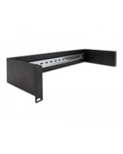 Delock 48,30 cm 19" Hutschienenpanel 2 HE schwarz Schwarz (66884)