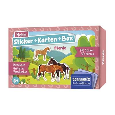 Meine Sticker + Karten + Box - Pferde, Set von Isabel Martins, Circon Verlag GmbH, 978-3-8174-4704-6