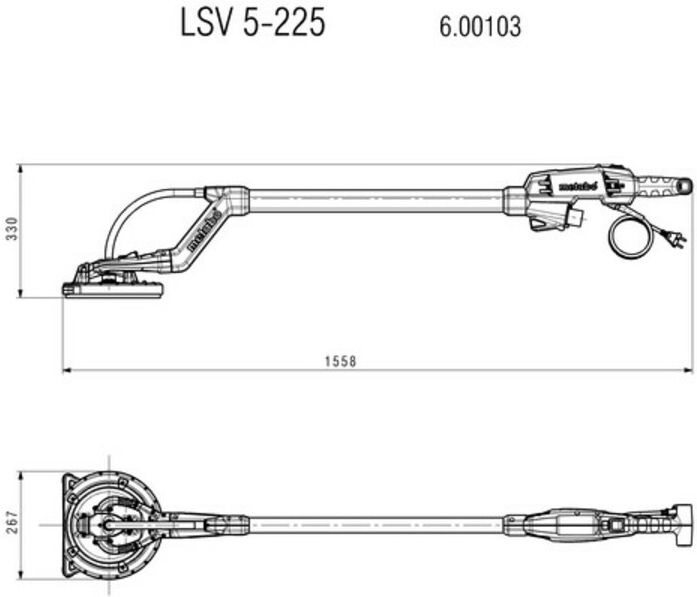 Metabo Langhalsschleifer LSV 5-225 Werkzeugtasche (600103000)