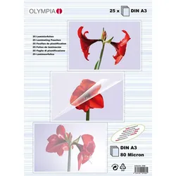 OLYMPIA Laminierfolien glänzend 80 mikron A3