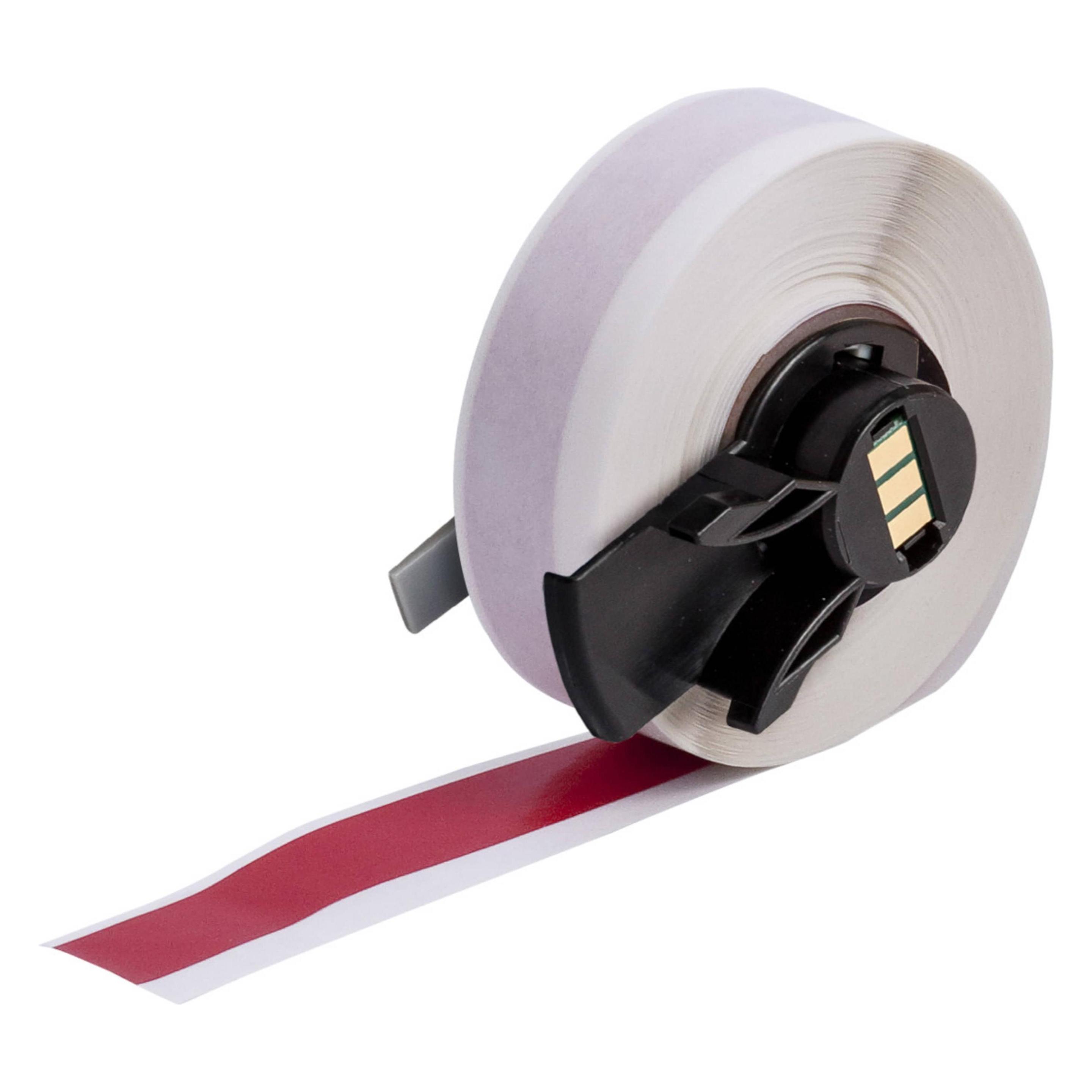 Brady M6C-500-439-RD, Vinyl, Rot, glänzend, 12.70 mm x 15.24 m, permanent, Endlos (19.05 mm) (M6C-500-439-RD)