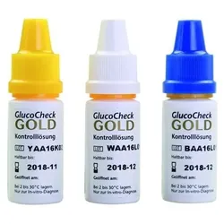 Glucocheck Gold Kontrolllösung hoch