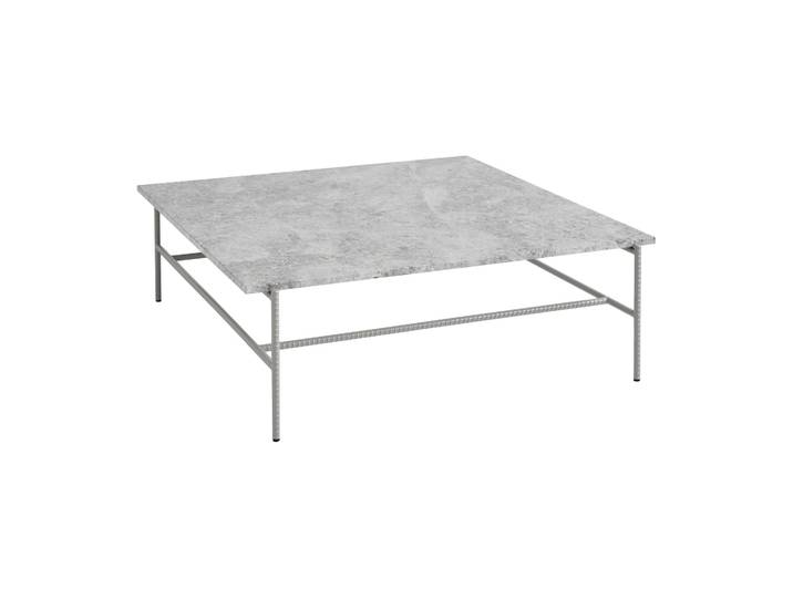 HAY Rebar Couchtisch 100x104x33 cm Grey marble-fossil