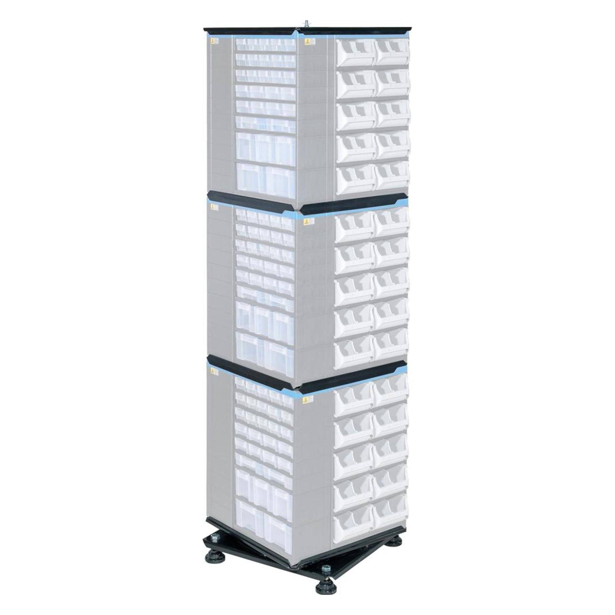 eurokraft pro Drehständer VARIOPLUS PRO, HxBxT 1710x445x445 mm, individuell bestückbar (464665)