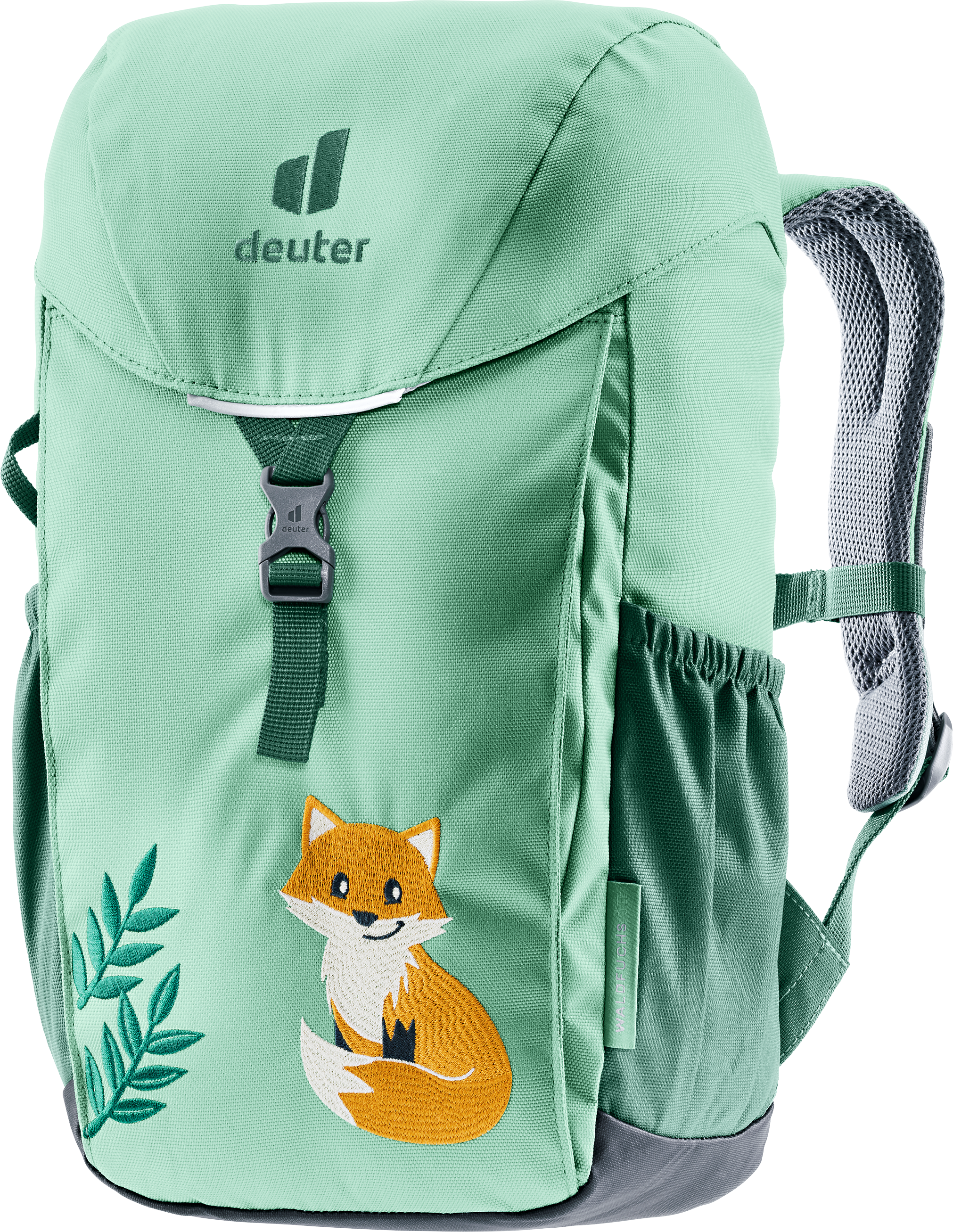 Kinderrucksack DEUTER "WALDFUCHS 10 L", grün (spearmint, se), Rucksäcke, Kinder, B/H/T: 21cm x 35cm x 14cm, Obermaterial: 100% Polyester, Kinderrucksack, mit 10 Litern Volumen, sportlicher Stil, für Kinder, B:21cm H:35cm T:14cm spearmint, se B/H/T: 21cm x