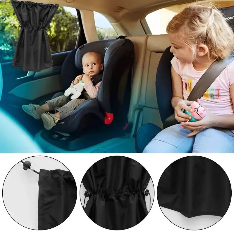 INF Lot de deux pare-soleil de voiture à ventouse pour la protection solaire et l'intimité