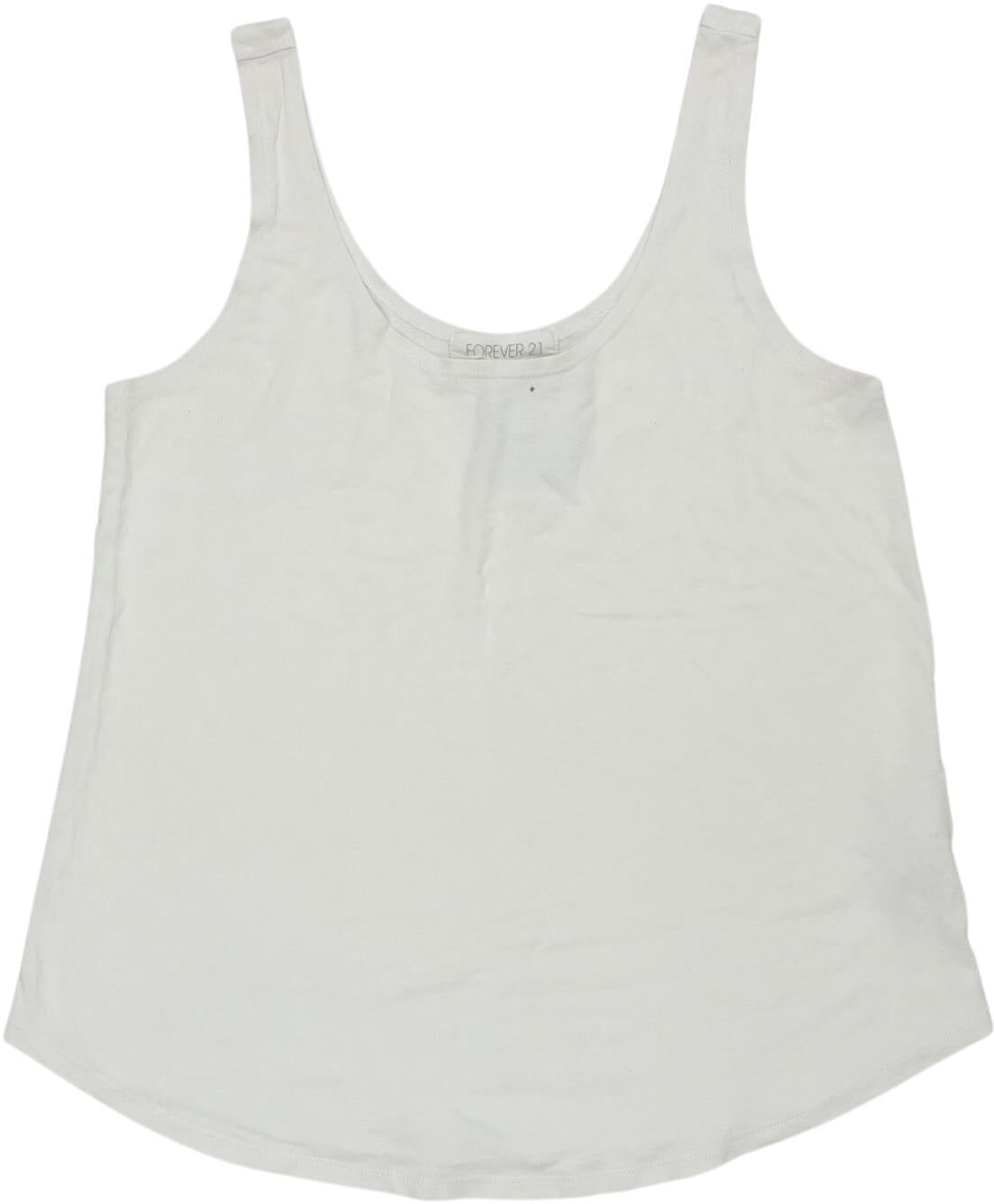 Forever 21 Damen Top, Weiß, Gr. S, Elasthan / Viskose - Second Hand