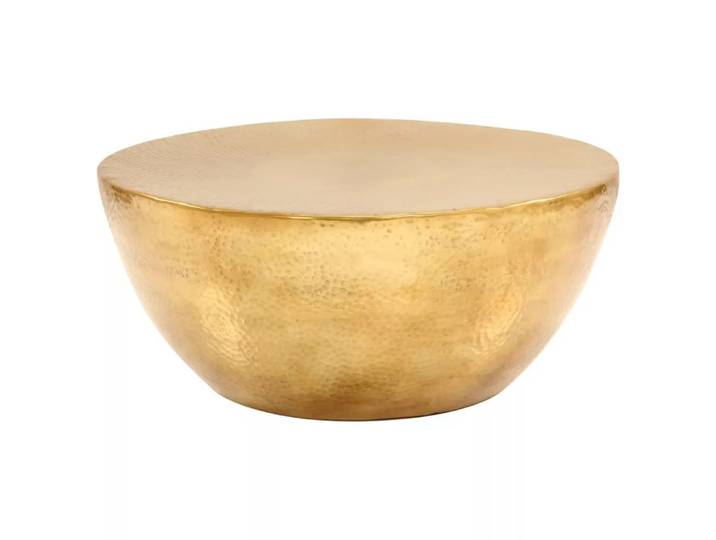 VidaXL - Couchtisch aluminium, One Size, Gelbgold