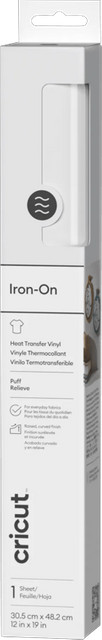Cricut Puff Iron-On Wit 30,5 x 48,3 cm