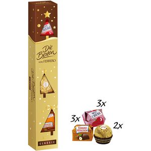 Die-Besten Pralinen von Ferrero, 8 Stück, 3 verschiedene Sorten, mit Alkohol, einzeln verpackt, 83 g