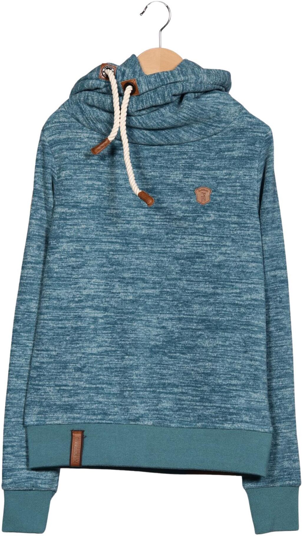 Naketano Damen Kapuzenpullover, Türkis, Gr. S, Synthetik - Second Hand