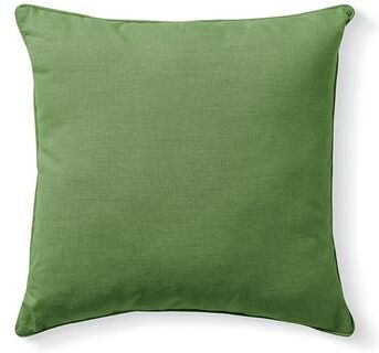 "Sunbrella Piped Outdoor Pillow - 20"" Square, Piped/Cilantro - Grandin Road"