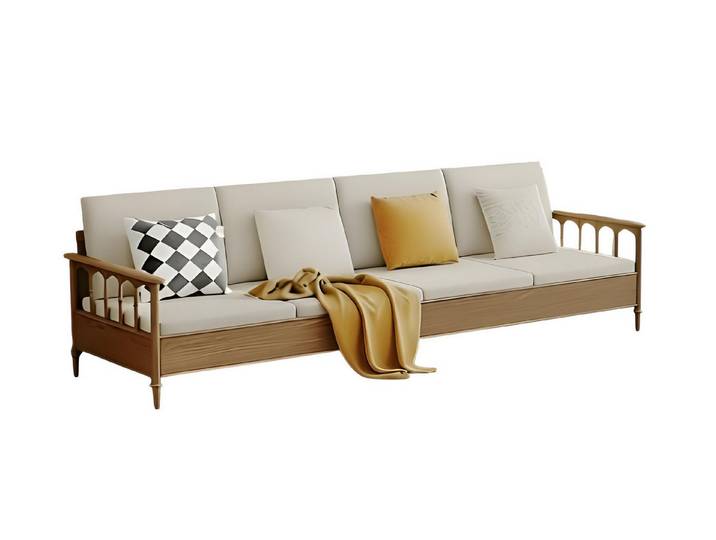 JVmoebel Sofa Modernes Sofa 4 Sitzer Elegantes Textil Wohnzimmer Sofa, 1 Teile