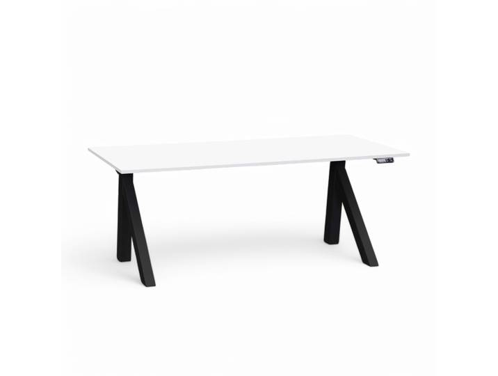 Ergonomischer Elektrisch höhenverstellbarer Schreibtisch Tradingzone Design Lift 160x80 cm, Weiss/Schwarz, Neu, Tisch - ideal fürs Homeoffice oder Büro