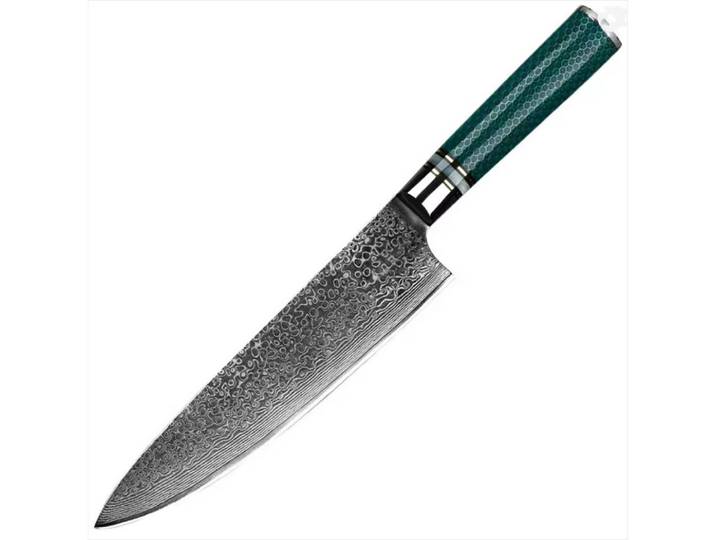 KingLux Damastmesser Damast Küchenmesser Handgeschmiedetes Chefmesser aus VG10 Damaststahl