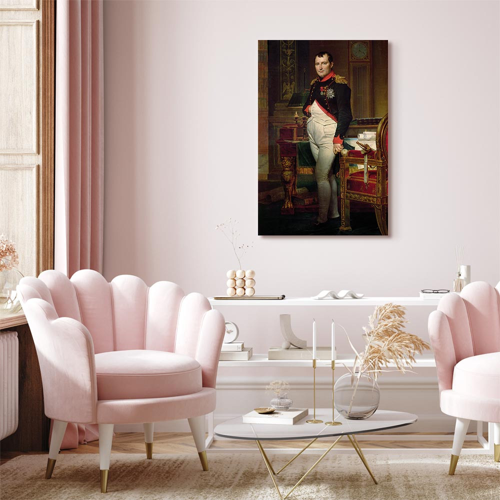 home24 Canvas afbeelding Napoleon Bonaparte portret bruin/multicolor B: 80 cm, H: 120 cm
