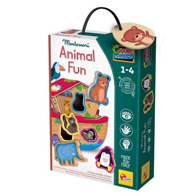 MONTESSORI Holz Tiere Spaß
