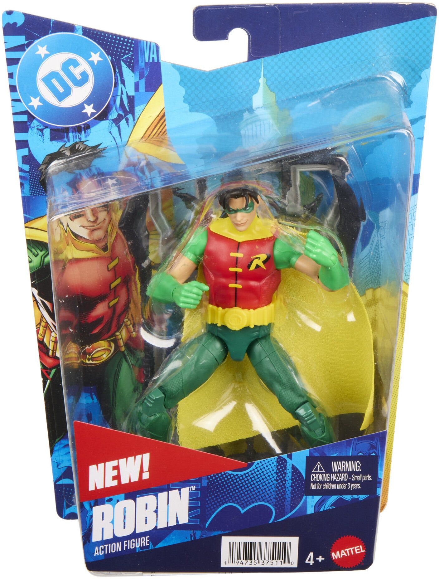 Mattel DC Premier Robin 6.5-Inch Action Figure - Officially Licensed DC Toy - 22 Points of Articulation