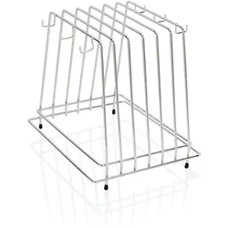 5x Schneidbretthalter für je 6 Schneidbretter 2 cm Chromnickelstahl