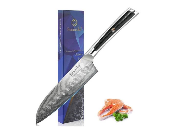 LuxusKollektion Santokumesser Santoku Messer 13cm Damast VG10 G10 Griff