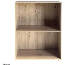 HTI-Living, Regal, Standregal Nina mit 2 Fächern Artisaneiche (60 x 30 x 77 cm)