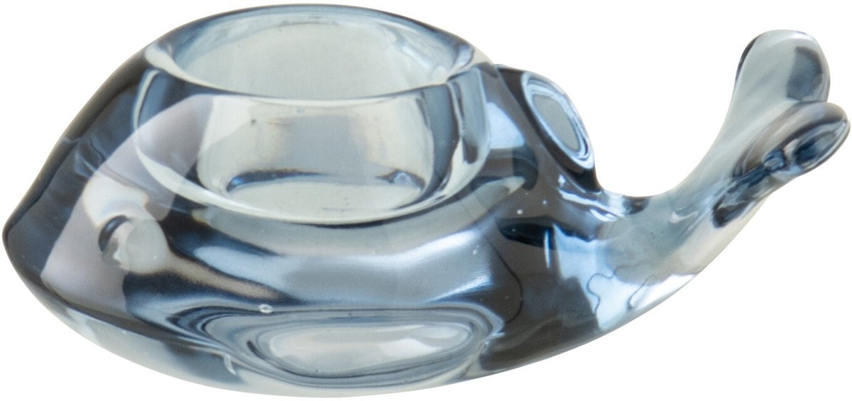 J-Line kaarshouder Walvis blauw glas 2 stuks