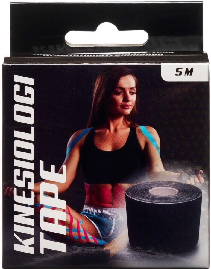 Jasper Kinesiologi Tape Sort 5 cm x 5 m 1 stk